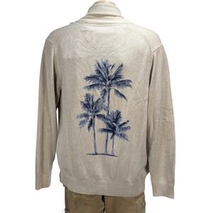 Tommy Bahama Men's Palm Perfection Shawl Cardigan Cotton Sweater Sz XXL NWT $198